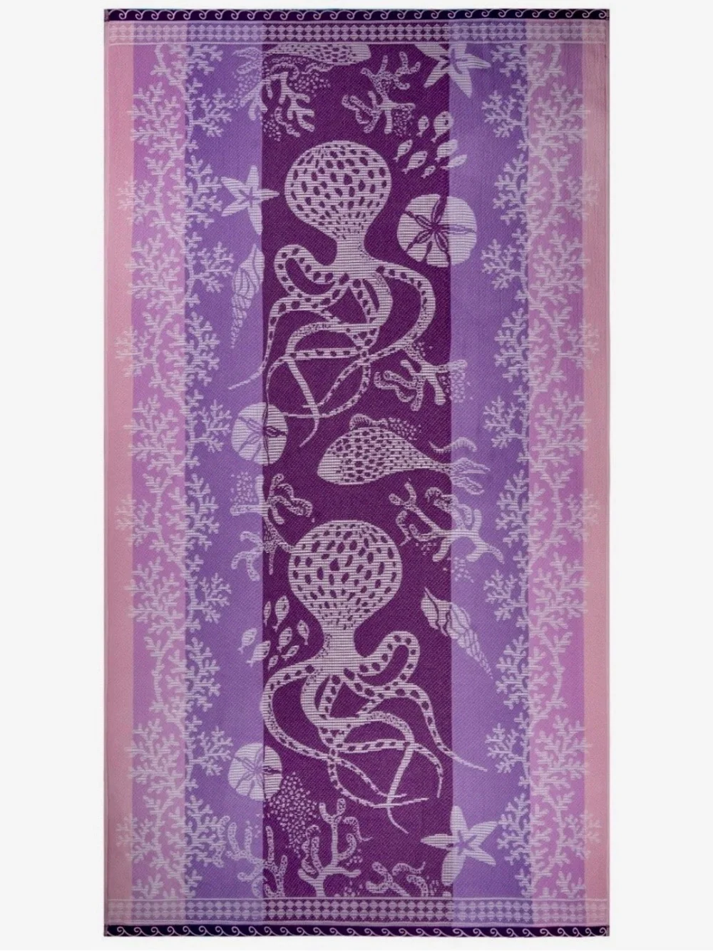 Beach towel. Cotton. Octopus design. Sunside and beachside. New
